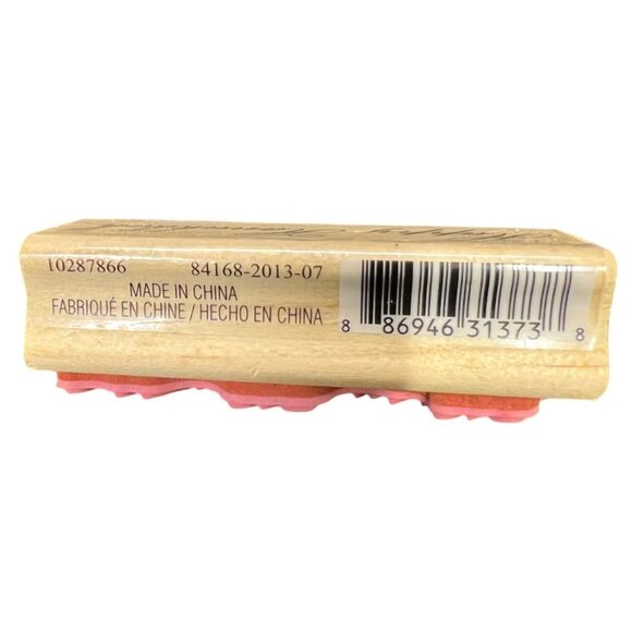 VINTAGE Happy Hanukkah CraftSmart Wood & Rubber Stamp - Picture 3 of 4